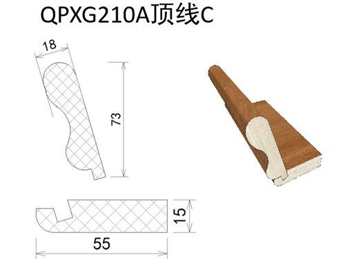 千年舟頂墻線條